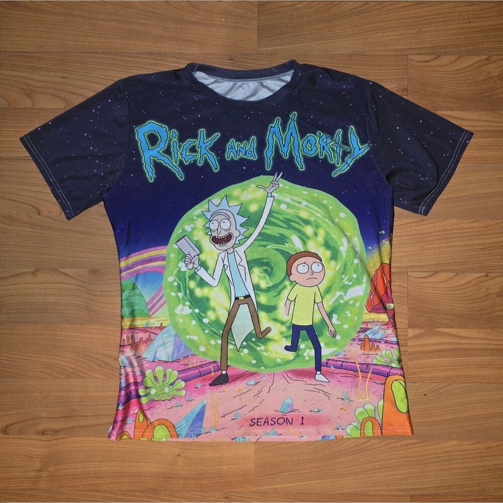 Rick and Morty Men's Short Sleeve T-Shirt - Multicolor - Picture 7 of 7